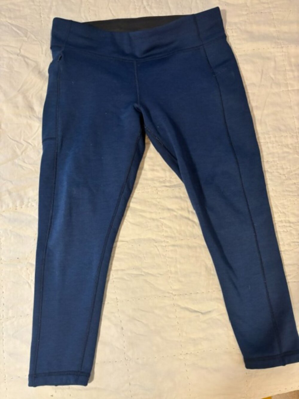 XL Blue Title nine thick leggings with side pocket
